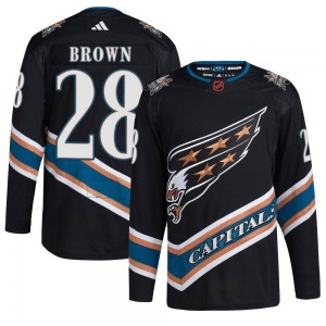 Connor Brown Washington Capitals Adidas Authentic Reverse Retro 2.0 Jersey (Black)