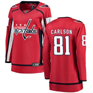 Adam Carlson Washington Capitals Fanatics Branded Women's Breakaway Home Jersey (Red)