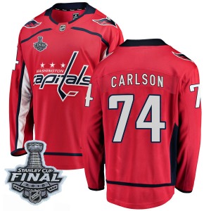 John Carlson Washington Capitals Fanatics Branded Breakaway Home 2018 Stanley Cup Final Patch Jersey (Red)