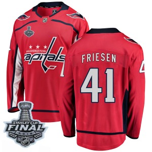 Jeff Friesen Washington Capitals Fanatics Branded Breakaway Home 2018 Stanley Cup Final Patch Jersey (Red)