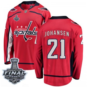 Lucas Johansen Washington Capitals Fanatics Branded Breakaway Home 2018 Stanley Cup Final Patch Jersey (Red)