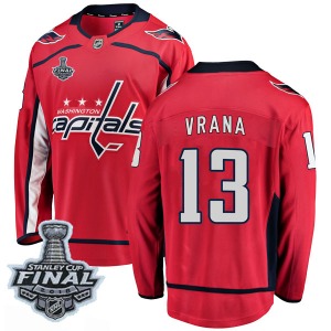 Jakub Vrana Washington Capitals Fanatics Branded Breakaway Home 2018 Stanley Cup Final Patch Jersey (Red)