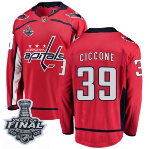 Enrico Ciccone Washington Capitals Fanatics Branded Youth Breakaway Home 2018 Stanley Cup Final Patch Jersey (Red)