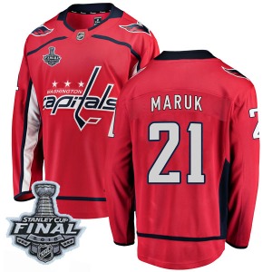 Dennis Maruk Washington Capitals Fanatics Branded Youth Breakaway Home 2018 Stanley Cup Final Patch Jersey (Red)