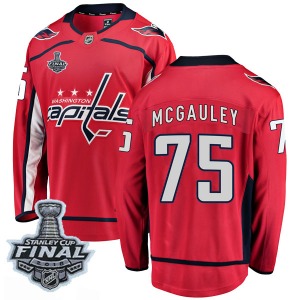 Tim McGauley Washington Capitals Fanatics Branded Youth Breakaway Home 2018 Stanley Cup Final Patch Jersey (Red)