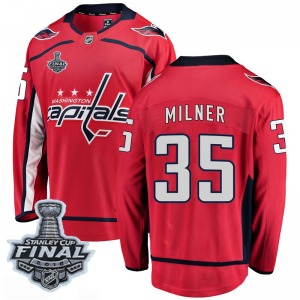 Parker Milner Washington Capitals Fanatics Branded Youth Breakaway Home 2018 Stanley Cup Final Patch Jersey (Red)
