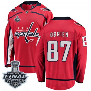 Liam O'Brien Washington Capitals Fanatics Branded Youth Breakaway Home 2018 Stanley Cup Final Patch Jersey (Red)