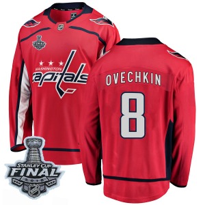 Alexander Ovechkin Washington Capitals Fanatics Branded Youth Breakaway Home 2018 Stanley Cup Final Patch Jersey (Red)