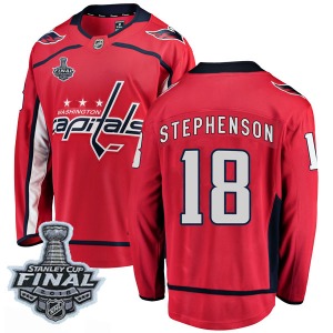 Chandler Stephenson Washington Capitals Fanatics Branded Youth Breakaway Home 2018 Stanley Cup Final Patch Jersey (Red)
