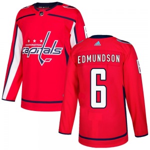 Joel Edmundson Washington Capitals Adidas Authentic Home Jersey (Red)