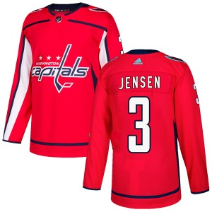Nick Jensen Washington Capitals Adidas Authentic Home Jersey (Red)
