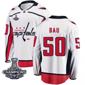 Mathias Bau Washington Capitals Fanatics Branded Breakaway Away 2018 Stanley Cup Champions Patch Jersey (White)