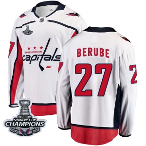 Craig Berube Washington Capitals Fanatics Branded Breakaway Away 2018 Stanley Cup Champions Patch Jersey (White)