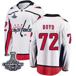 Travis Boyd Washington Capitals Fanatics Branded Breakaway Away 2018 Stanley Cup Champions Patch Jersey (White)