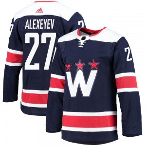 Alexander Alexeyev Washington Capitals Adidas Youth Authentic 2020/21 Alternate Primegreen Pro Jersey (Navy)