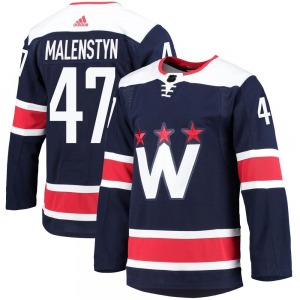 Beck Malenstyn Washington Capitals Adidas Youth Authentic 2020/21 Alternate Primegreen Pro Jersey (Navy)