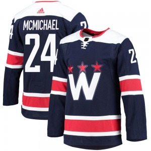 Connor McMichael Washington Capitals Adidas Youth Authentic 2020/21 Alternate Primegreen Pro Jersey (Navy)