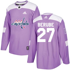 Craig Berube Washington Capitals Adidas Authentic Fights Cancer Practice Jersey (Purple)