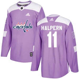 Jeff Halpern Washington Capitals Adidas Authentic Fights Cancer Practice Jersey (Purple)