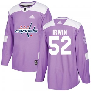 Matthew Irwin Washington Capitals Adidas Authentic Fights Cancer Practice Jersey (Purple)