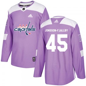 Axel Jonsson-Fjallby Washington Capitals Adidas Authentic Fights Cancer Practice Jersey (Purple)