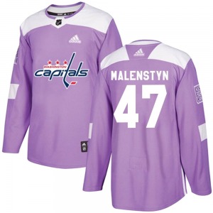 Beck Malenstyn Washington Capitals Adidas Authentic Fights Cancer Practice Jersey (Purple)