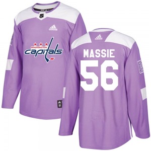Jake Massie Washington Capitals Adidas Authentic Fights Cancer Practice Jersey (Purple)