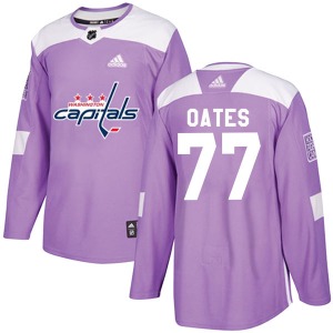 Adam Oates Washington Capitals Adidas Authentic Fights Cancer Practice Jersey (Purple)