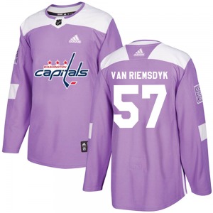 Trevor van Riemsdyk Washington Capitals Adidas Authentic Fights Cancer Practice Jersey (Purple)
