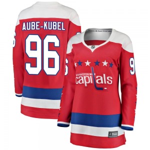 Nicolas Aube-Kubel Washington Capitals Fanatics Branded Women's Breakaway Alternate Jersey (Red)