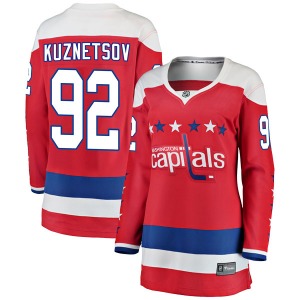 Evgeny Kuznetsov Washington Capitals Fanatics Branded Women's Breakaway Alternate Jersey (Red)