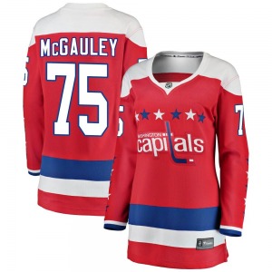 Tim McGauley Washington Capitals Fanatics Branded Women's Breakaway Alternate Jersey (Red)