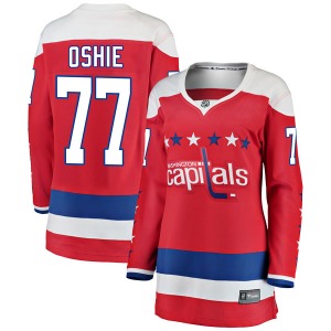 T.J. Oshie Washington Capitals Fanatics Branded Women's Breakaway Alternate Jersey (Red)