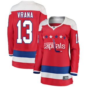 Jakub Vrana Washington Capitals Fanatics Branded Women's Breakaway Alternate Jersey (Red)