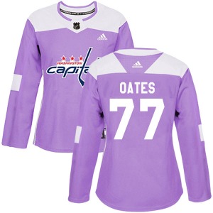 Adam Oates Washington Capitals Adidas Women's Authentic Fights Cancer Practice Jersey (Purple)