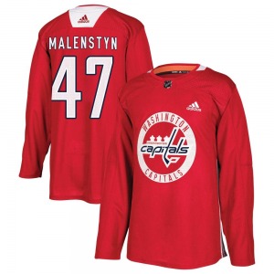 Beck Malenstyn Washington Capitals Adidas Youth Authentic Practice Jersey (Red)