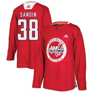 Rasmus Sandin Washington Capitals Adidas Youth Authentic Practice Jersey (Red)