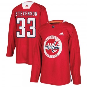 Clay Stevenson Washington Capitals Adidas Youth Authentic Practice Jersey (Red)