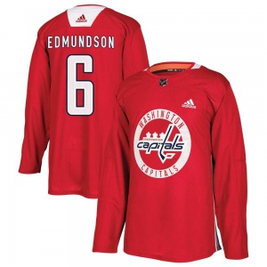 Joel Edmundson Washington Capitals Adidas Authentic Practice Jersey (Red)