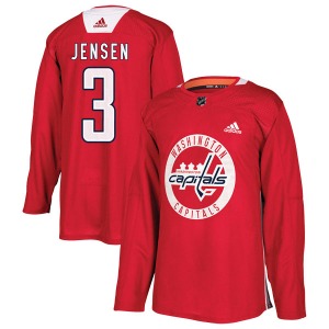 Nick Jensen Washington Capitals Adidas Authentic Practice Jersey (Red)