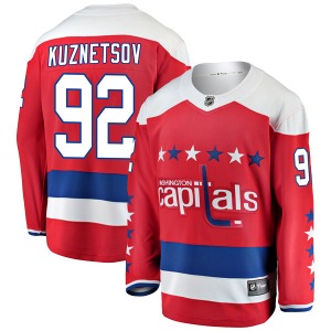 Evgeny Kuznetsov Washington Capitals Fanatics Branded Youth Breakaway Alternate Jersey (Red)
