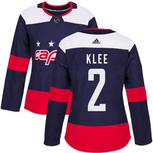 Ken Klee Washington Capitals Adidas Women's Authentic 2018 Stadium Series Jersey (Navy Blue)