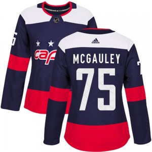 Tim McGauley Washington Capitals Adidas Women's Authentic 2018 Stadium Series Jersey (Navy Blue)