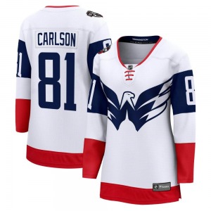 Adam Carlson Washington Capitals Fanatics Branded Women's Breakaway 2023 Stadium Series Jersey (White)