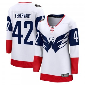 Martin Fehervary Washington Capitals Fanatics Branded Women's Breakaway 2023 Stadium Series Jersey (White)