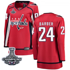 Riley Barber Washington Capitals Fanatics Branded Women's Breakaway Home 2018 Stanley Cup Champions Patch Jersey (Red)