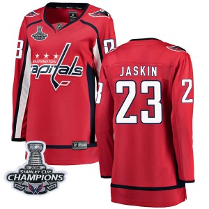 Dmitrij Jaskin Washington Capitals Fanatics Branded Women's Breakaway Home 2018 Stanley Cup Champions Patch Jersey (Red)