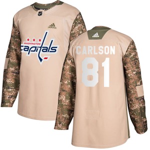 Adam Carlson Washington Capitals Adidas Authentic Veterans Day Practice Jersey (Camo)