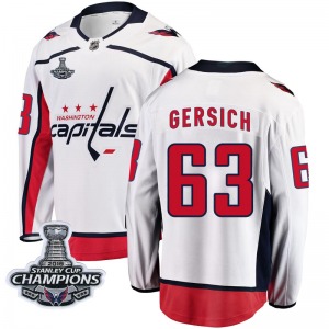 Shane Gersich Washington Capitals Fanatics Branded Youth Breakaway Away 2018 Stanley Cup Champions Patch Jersey (White)