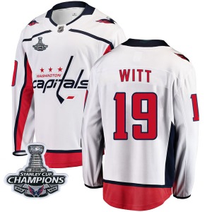 Brendan Witt Washington Capitals Fanatics Branded Youth Breakaway Away 2018 Stanley Cup Champions Patch Jersey (White)